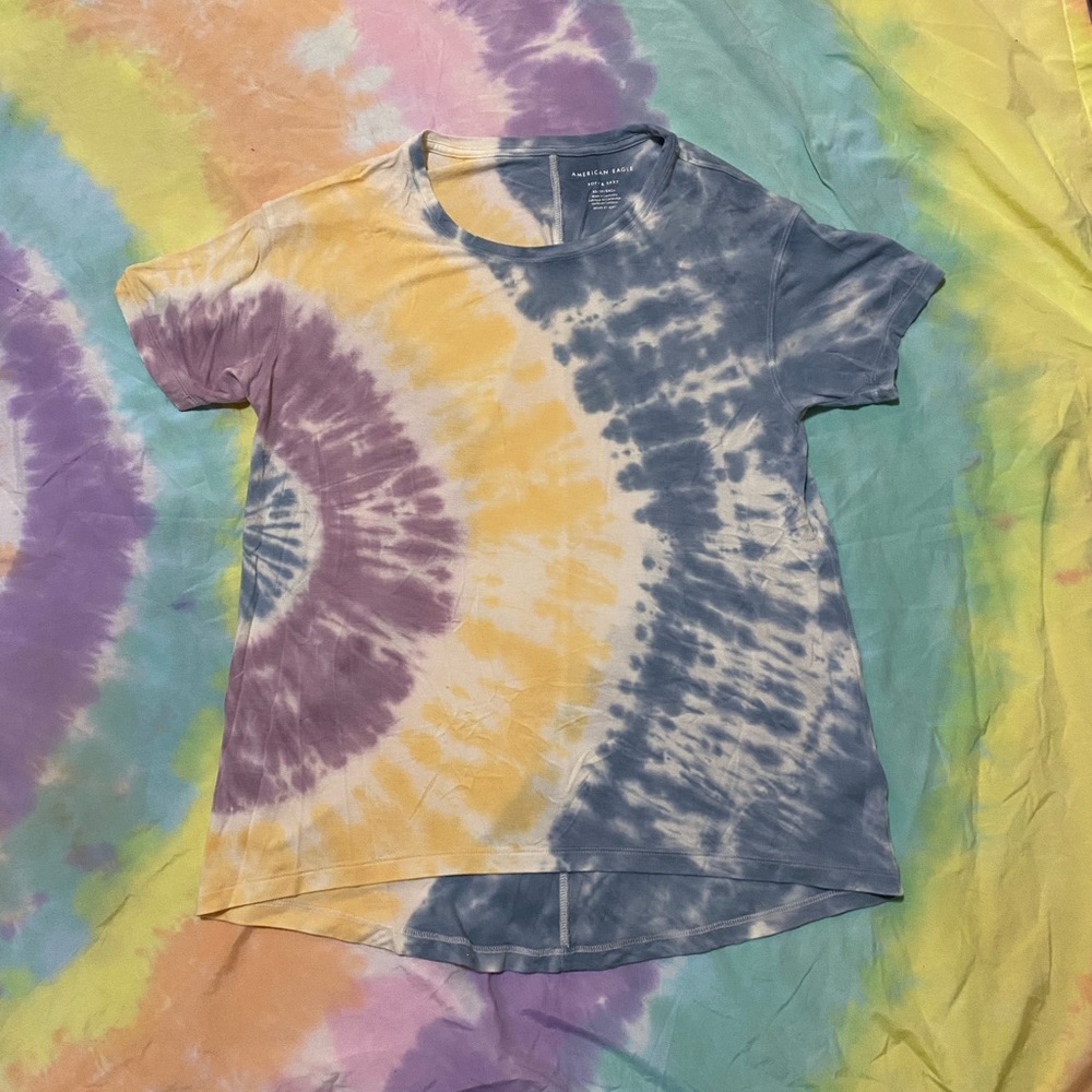 American Eagle Outfitters Multicolor Tie-Dye Tee